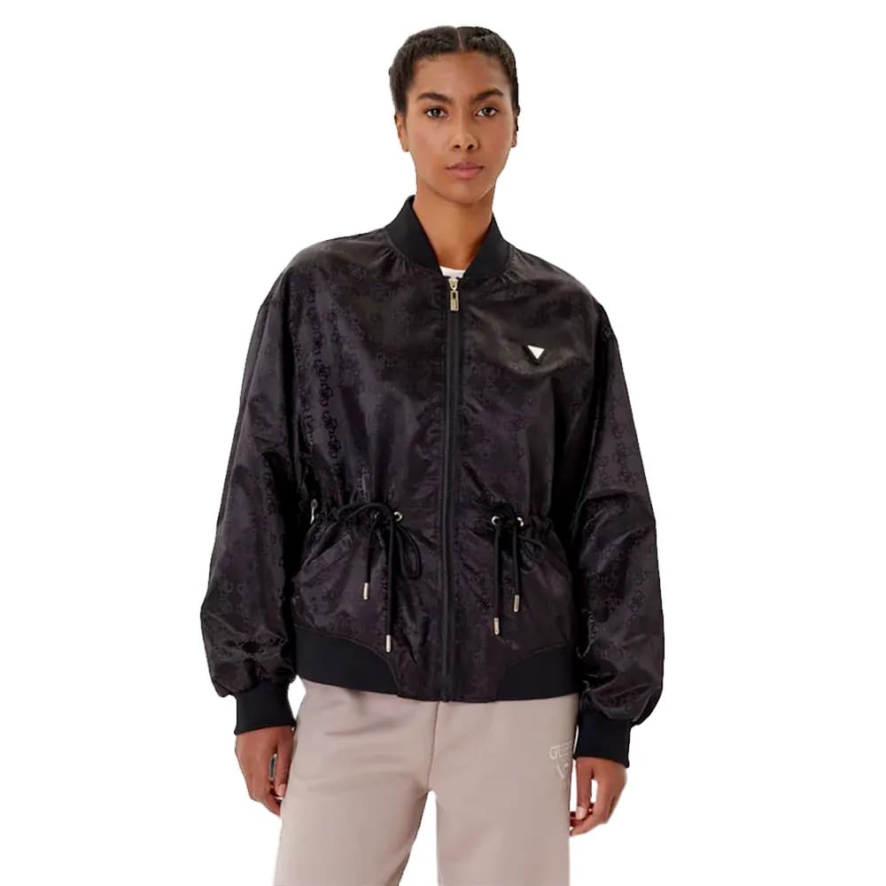 Blouson Guess Triangle Femme Noir