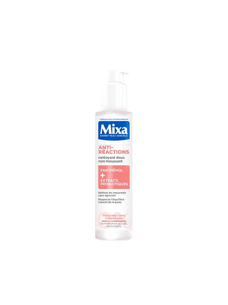 Mixa Anti-Réactions Nettoyant Doux Non Moussant Visage et Yeux 150 ml