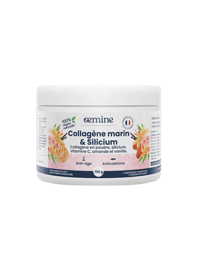 Oemine Collagène Marin & Silicium Goût Amande et Vanille 150 g