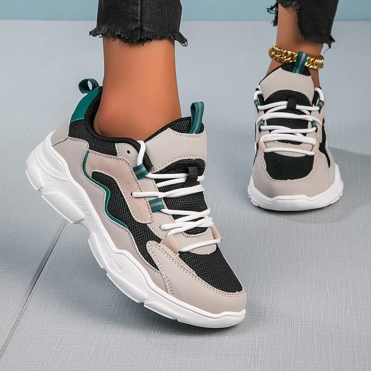 Baskets De Course Légères Et Respirantes À Bout Bas Pour Femmes Et Filles, Chaussures Décontractées Et Innovantes