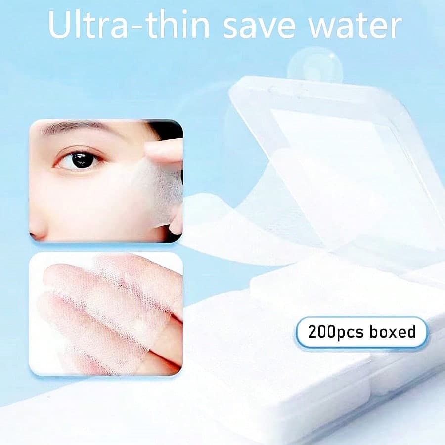 200 pièces Masques en soie ultra-fins pour utilisation partielle, hydratants, conçus spécialement pour l application de toner, respirants et