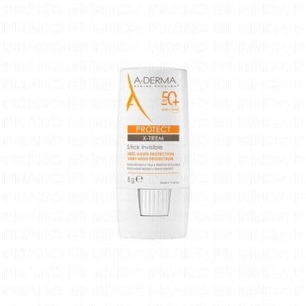 A-DERMA Protect - X-trem Stick invisible très haute protection SPF50+ 8g