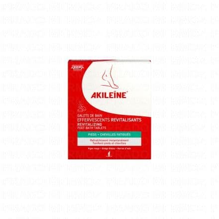 AKILEÏNE Rouge - Galets de bain effervescent x 6