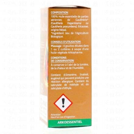 ARKOPHARMA Arkoessentiel - Huile essentielle de Gaulthérie N°09 Bio flacon 10ml